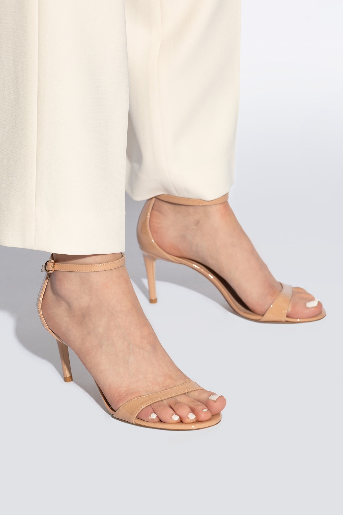 Beige Heeled sandals Nudist II Stuart Weitzman Vitkac GB